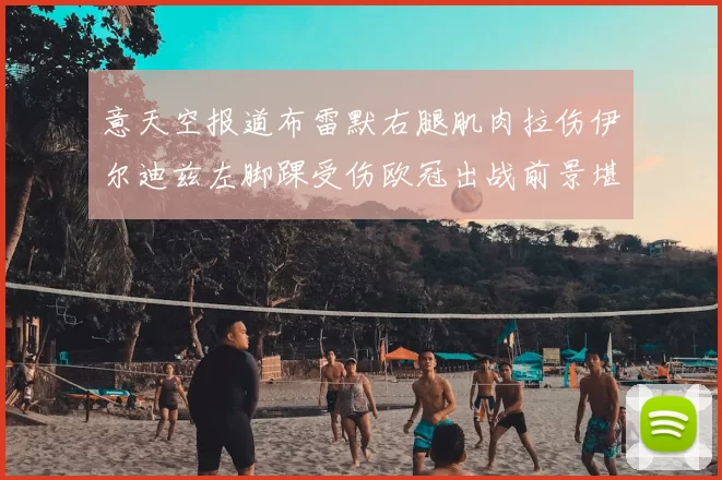 意天空报道布雷默右腿肌肉拉伤伊尔迪兹左脚踝受伤欧冠出战前景堪忧