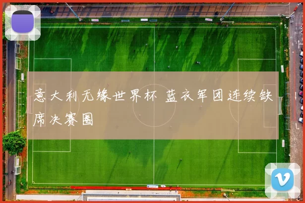 意大利无缘世界杯 蓝衣军团连续缺席决赛圈
